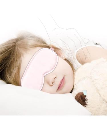 2-Pack Kids Cotton Sleep Eye Mask for Boys and Girls | Adjustable Strap | Light Blocking for Travel, Night, Ages 3-17 | Blue & Pink - Buy Online on GoSupps.com