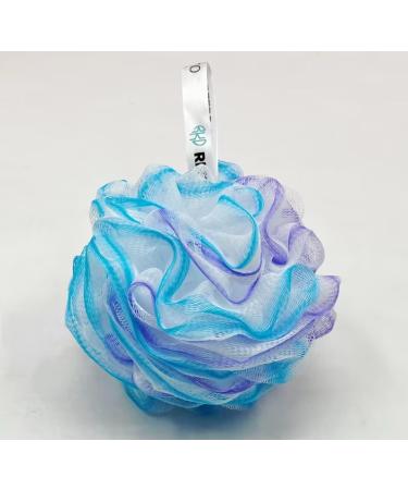 REFRESHKO Bath and Shower Puff Loofah bath Essentials (BLUE 4 * 75g BATH PUFF) BLUE 4*75g BATH PUFF - Buy Online on GoSupps.com