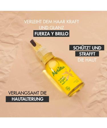 Melvita Organic Argan Oil - Face Body and Hair Care - Nourishes Protects and Tightens - Slows Skin Aging - 100% Natural - 50ml - Buy Online on GoSupps.com