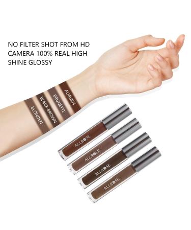 ALLROSE Waterproof Tinted Brow Gel - Long-Lasting Semi-Permanent Eyebrow Mascara in Brunette Shade - Buy Online on GoSupps.com