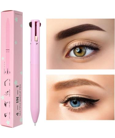 4-in-1 Makeup | Portable Eye Liner Eye Brow Lip Liner Highlighter Waterproof Long-Lasting All in OneMakeup - Makeup Beauty Tool for Women Pack of 2 - Buy Online on GoSupps.com