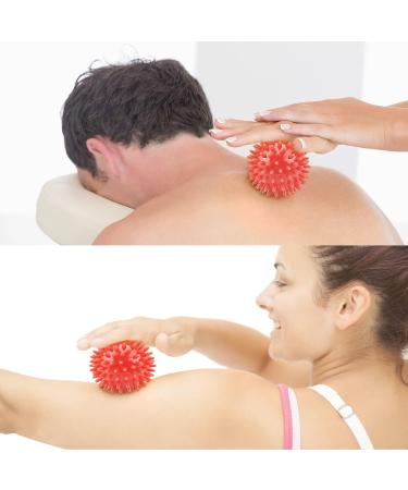 Spiked Massage Ball Set - 2 Hedgehog Myofascial Knobs for Muscle Therapy (6.5 cm) - Perfect for Deep Tissue Massage - Buy Online on GoSupps.com