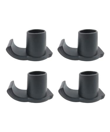 2/4 Pcs Universal Walker Ski Glides Heavy Duty Walker Feet Replacement Glides Caps for Folding Walker Easy to Install