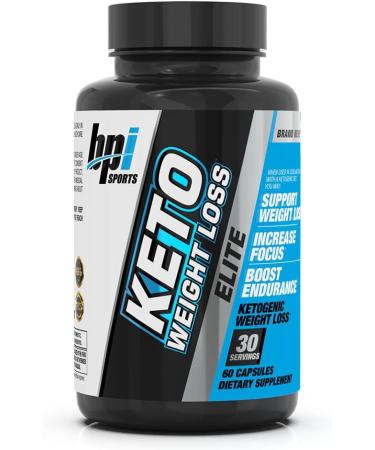 BPI Sports Keto Weight Loss Elite - Burn Fat for Fuel. Control Appetite Increased Energy and Mental Focus - Men Women 25 Serving