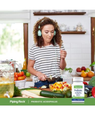 Piping Rock Probiotic Acidophilus Capsules for Women and Men | 3 Billion Live Cultures | 120 Pills | 14 Strains Supplement | Non-GMO Gluten Free - Buy Online on GoSupps.com