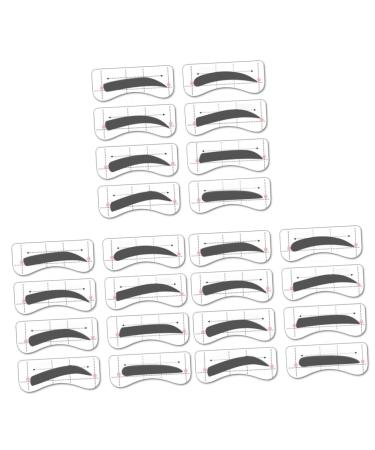 MAGICLULU 96 Pairs 8 Eyebrow Card Kits Eyebrow Makeup Tools Eyeshadow Eyebrow Stamp Eyebrow Trimming Sticker mediumx3pcs As Shownx3pcs