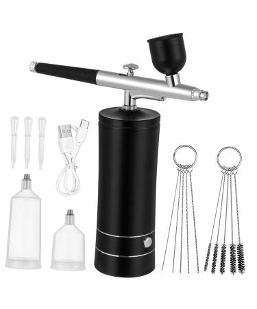 Mikinona 1 Set Air Brush for Nails Airbrush Kit with Compressor Cake Decorating Tool Nail Kit Spray Cordless Airbrush Kit Oil Paint Airbrush Paint Manicure Charging Cable Aluminum Alloy 12.00X4.20X4.20CM Picture 1