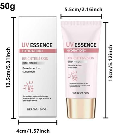 Moisturizing Sunscreen SPF 50+ 50g Daily Face Cream Effective UVA + UVB Protection Sun Protection For Women - Buy Online on GoSupps.com