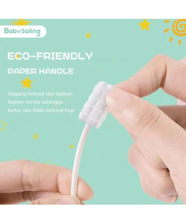 FACYNDE Mund Cleaner for Newborns Tongue Cleaner Toothbrush with Paper Handle | 30 Pieces Box for Home Travel & Outdoors - Buy Online on GoSupps.com