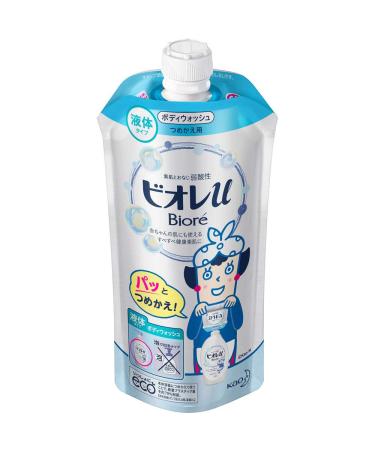 Biore U 340ml Shower Gel Refill - Fresh Floral Fragrance