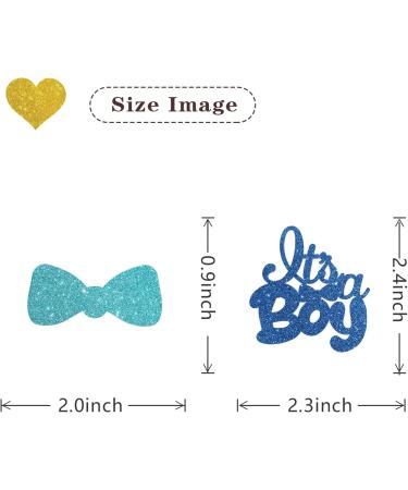 MonMon & Craft It's a Boy Cupcake Toppers - Baby Shower Cupcake Toppers - Boys 1st Birthday - Gender Reveal Party Cupcake Decorations - Blue Glitter 24 Pcs - Buy Online on GoSupps.com