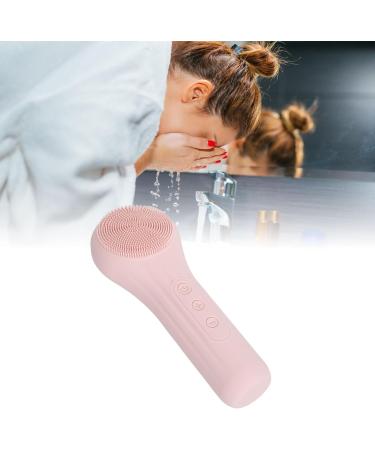 Electric Face Cleansing Brush Vibration Heating Silicone Facial Deep Cleansing Brush for Improved Skincare - Buy Online on GoSupps.com