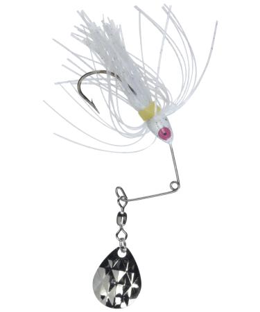 Strike King Mini-King Spinnerbait White Head White Skirt 3 1/4"