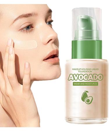 Liquid Face Foundation | Avocado Bb Cream Foundation Makeup Base Full Coverage Concealer Makeup Base Waterproof Face Foundation Olcana - Buy Online on GoSupps.com