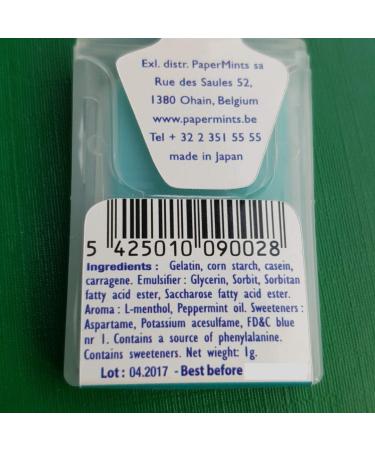 PaperMints Fresh Breath Strips one Box of 24 Pocket-Packs (24 Strips per Pocket-Pack) - Buy Online on GoSupps.com