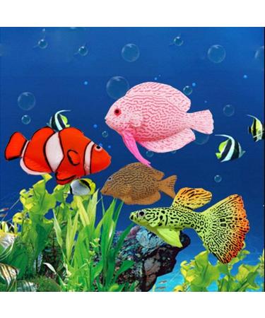 Buy Numama Artificial Fish for Aquarium | Colorful 4pcs Decorative Ornaments for Fish Tanks - Buy Online on GoSupps.com
