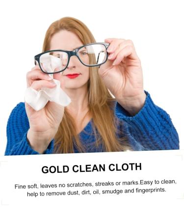 Healifty 10pcs Silver Lens Cleaning Cloths Soft Microfiber Wipers for Glasses & Platinum Suede - Perfect for Eyeglasses & Screens - Buy Online on GoSupps.com
