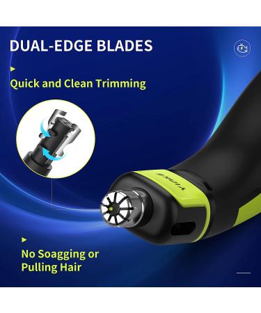Yinke Nose Hair Trimmer Replacement Heads for One Blade & OneBlade Pro - Waterproof Dual Edge Blades (2 Pcs) - Buy Online on GoSupps.com