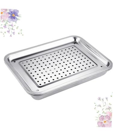 Alipis Dessert Serving Tray Food Server Tray Breakfast Tray Tea Cup Tray Tea Tray Japanese-Style Silver 36*27CM - Buy Online on GoSupps.com