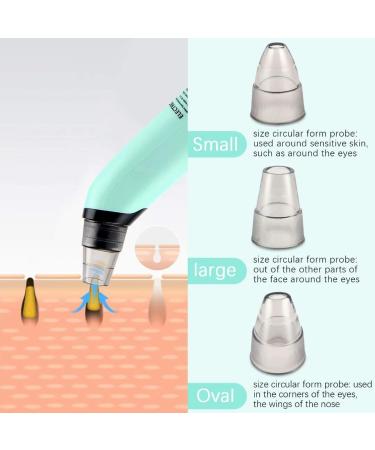 Blackhead Remover Pore Vacuum Cleaner - Electric Acne & Comedone Extractor | Facial Suction Tool for Men & Women - Blue - Buy Online on GoSupps.com
