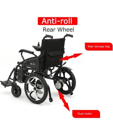 Alton Mobility - ARTEMIS Foldable Lightweight Electric Wheelchairs 265lbs 500W 13Miles - Red - Buy Online on GoSupps.com