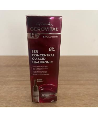 Buy GEROVITAL EVOLUTION Hyaluronic Acid Serum - Anti-Aging Moisturizer Improves Skin Elasticity & Firmness - 10 ml - International Shipping - Buy Online on GoSupps.com