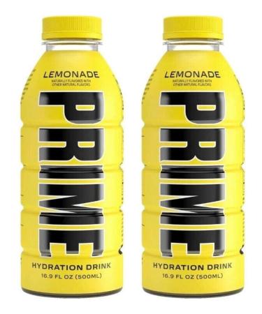 2 x Prime Hydration 500ml Bottle Sports Drink by Logan Paul & KSI Lemonade