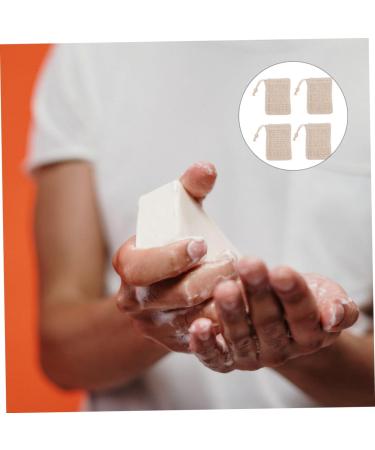 MAGICLULU 8 Pcs Cotton Linen Soap Soap Pouch Net Soap Saver Pouch Shower Soap Soap Shower Soap Saver Soap Saver Pouch Exfoliating Soap Pouch - Buy Online on GoSupps.com