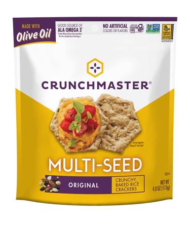 Crunchmaster Multi-Seed Gluten-Free Original Crackers, 4oz (Pack of 12) - Buy Online on GoSupps.com