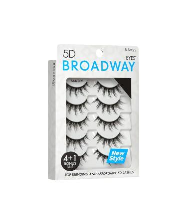 Buy Broadway Lashes Multipack - 5 Pairs of Natural to Dramatic Strip False Eyelashes | International Shipping Available - Buy Online on GoSupps.com
