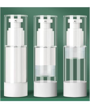 Ydseozoa 4-Piece Airless Pump Dispenser Set | Refillable Travel Bottles for Cosmetics Shampoo & Lotion - Leak-Proof 15ml & 30ml - Buy Online on GoSupps.com