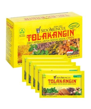 ALIBOOSTER Tolak Angin - 5 Sachets 15 ml - Herbs & Honey - Natural Digestive Wellness - Ready to Drink Liquid Format