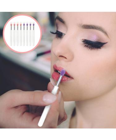 Hemoton 8pcs Silicone Lip Brush Eyeshadow Brush Make up Lipstick Brush Silicone Makeup Applicator Eyeshadow Lip Mask Applicator - Buy Online on GoSupps.com