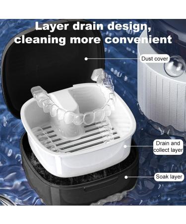 Buy GMedHC Braces with Sieve - Portable Prosthetic Dinner Cover & Invisible Tooth Cheeks Storage Box - Double-Layer Hollow Drain - Cleaning Box for Brackets - Blue B - International Shipping Available - Buy Online on GoSupps.com