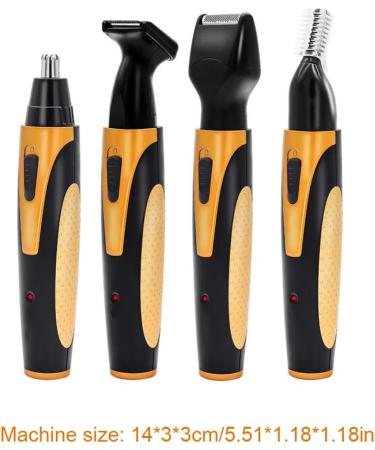 4 in 1 Nose Hair Trimmer - USB Rechargeable Facial Hair Shaver & Eyebrow Beard Remover for Men - Buy Online on GoSupps.com