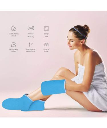 Minkissy Paraffin Wax Gloves Set for Spa & Heat Therapy - Comfortable Cotton Hand & Foot Covers - Dark Blue - Buy Online on GoSupps.com
