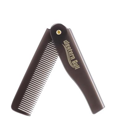 2Pcs Folding Comb Men's Comb Hair Combs for Men Plastic Convenient for Male Grooming Hair Moustache Beard Compact Grey Colour