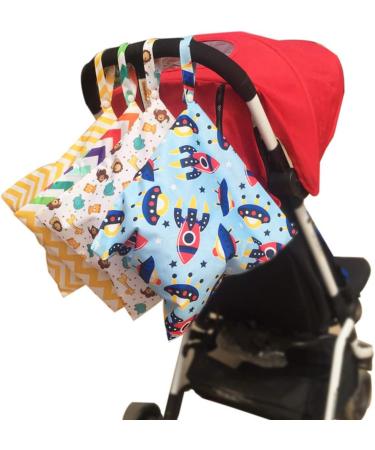 Xingmo Reusable Wet Dry Bag Nappy Organizer with Zipper - Hanging Diaper Bag for Wet or Dry Clothes Storage (5# M+L) - Buy Online on GoSupps.com