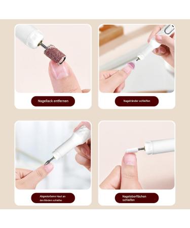 Kit de lime ongles lectrique | Kit fin pour ongles en acrylique et gel Machine de manucure et p dicure r utilisable avec 15 000 tr/min pour travailler et polir avec pr cision Argent  - Buy Online on GoSupps.com