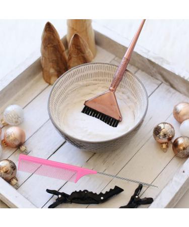 3 Pack Rat Tail Combs - Heat Resistant Carbon Fiber Fine Tooth - Stainless Steel Handle Pin - Black Blue Pink - Buy Online on GoSupps.com