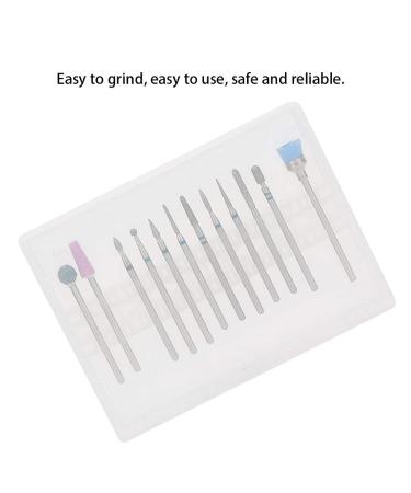 12pcs Tungsten Alloy Nail Drill Bit Set | Electric File Grinding Head with Storage Box for Professional Manicure - Buy Online on GoSupps.com