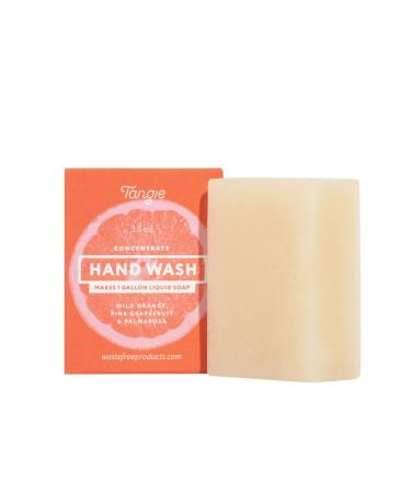 Tangie Refillable Liquid Foaming Soap in Citrus. Dissolves to Make 1-Gallon of Liquid Soap. Zero-Waste & Vegan. Made in USA. Plastic-Free Pkg & Shipping.
