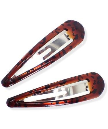 Topkids Large Hair Clips for Women & Girls - 9 cm Brown Cake (2 Pack) | Stylish Accessories for All Ages - Buy Online on GoSupps.com