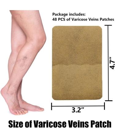 Varicose Veins Relief Patches - Soothe Leg Discomfort & Boost Circulation - 48 PCS | International Shipping Available - Buy Online on GoSupps.com