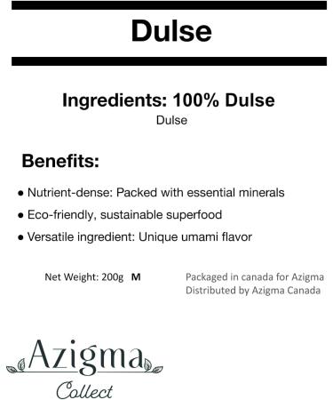 Premium Dried Dulse Powder 200g (7.1 oz) Nutrient-Rich Sea Vegetable for Culinary Use Sustainable and Eco-Friendly - Buy Online on GoSupps.com