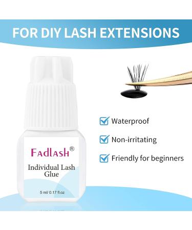 5ml Individual Lash Glue for DIY Cluster Lash Application | Fast Drying 3-5 Seconds | Long Lasting Adhesive for Extensions | 7-15 Days Wear Time - Buy Online on GoSupps.com