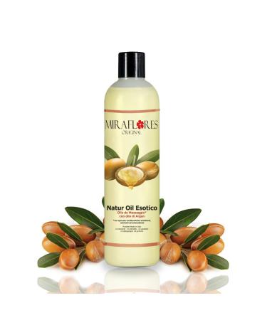 Massage oil with argan oil - 500 ml bottle - Emollient nourishing and antioxidant - for the gentle and sensitive skin - professional massage enveloping and relaxing - exotic fragrance