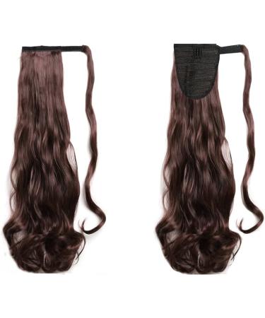 GUILOPOER Wrapped Ponytail 55 cm Long Curly Hairpiece Braid Clip in Ponytail Wavy Curly Synthetic Hair Extension for Women (2/33) - Buy Online on GoSupps.com
