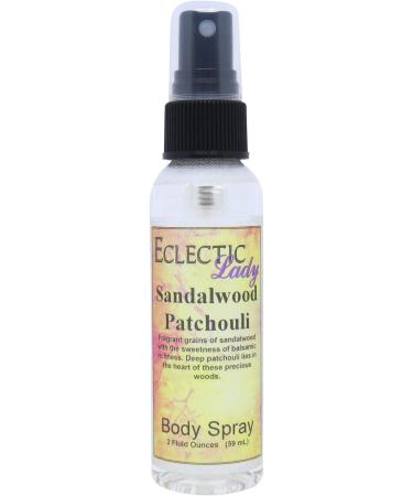 Sandalwood Patchouli Body Spray Body Mist for Women with Clean Light & Gentle Fragrance Long Lasting Perfume with Comforting Scent for Men & Women Cologne with Soft Subtle Aroma For Daily Use Regular Strength 2 Fl Oz (Pack of 1)