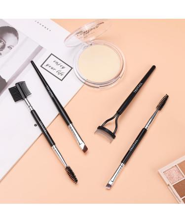 TEOYALL Eyebrow Liner Brushes - Dual-Ended Angled Bristles & Spoolie for Perfect Eye Makeup | All-in-One Set for Professional Results - Buy Online on GoSupps.com